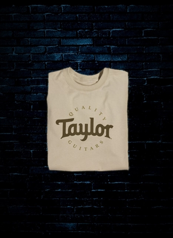 Taylor Medium Two-Color Logo T-Shirt - Sand