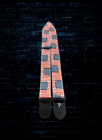 Perri's TWS-6540 - 2" Jacquard Guitar Strap - Distressed USA