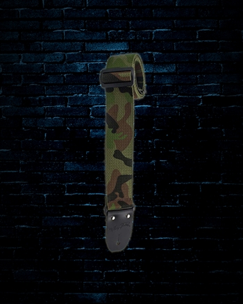 Henry Heller HCOT2D-CAM1 - 2" Deluxe Cotton Guitar Strap - Camo