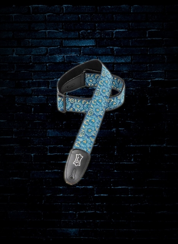 Levys M8AS-BLU - 2" Asian Jacquard Guitar Strap - Blue