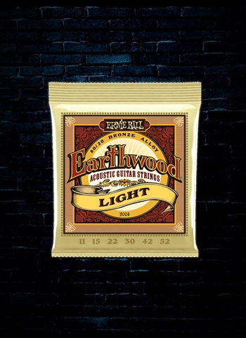 Ernie Ball P02004 Earthwood 80/20 Bronze Acoustic Strings - Light (11-52)