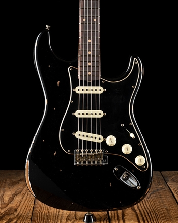 Fender Custom Shop Limited Edition Relic Roasted Dual-Mag Stratocaster - Black