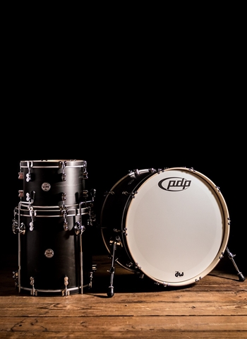 PDP PDCC2413EE - 3-Piece Concept Maple Drum Set - Ebony Stain