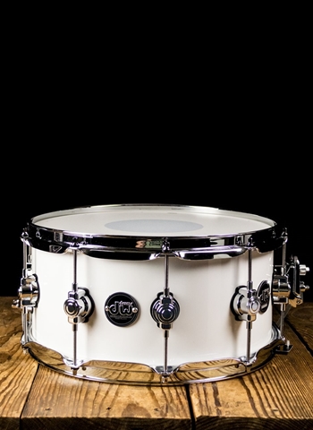 Drum Workshop DRPL6514SSGS - 6.5"x14" Performance Series Snare Drum - Gloss White