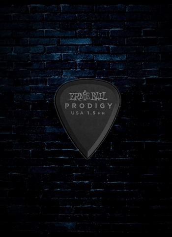 Ernie Ball 1.5mm Standard Prodigy Picks (6 Pack) - Black