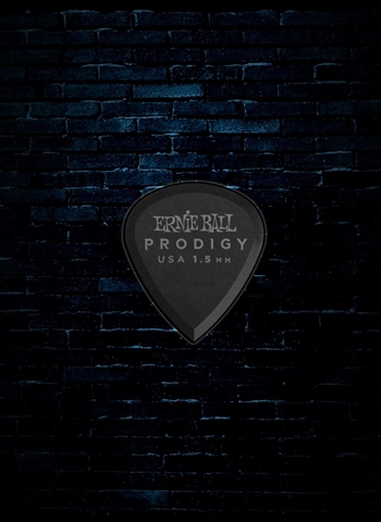 Ernie Ball 1.5mm Mini Prodigy Picks (6 Pack) - Black