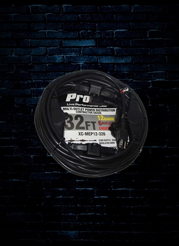 ProX XC-MEP12-326 - 32' 6 Outlet 12/3 Extension Cord