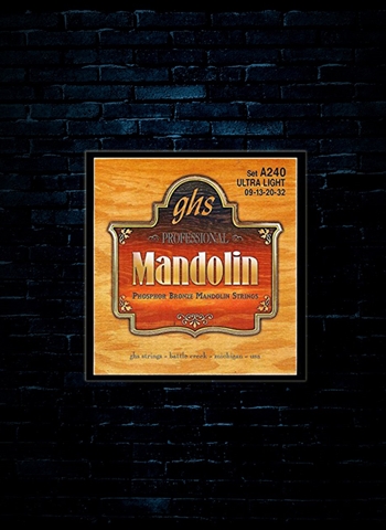 GHS A240 Phosphor Bronze Mandolin Strings - Ultra Light (09-32)