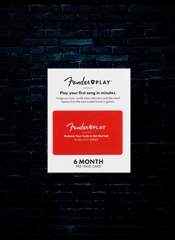 Fender Play 6-Month Prepaid Card
