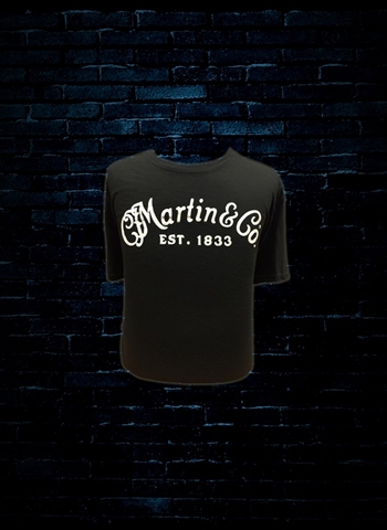 Martin Logo Men's T-Shirt - Black (Medium)