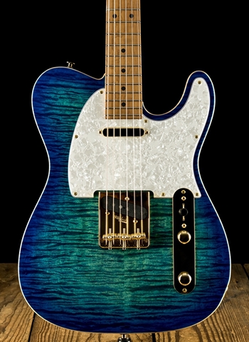 Suhr Classic T Deluxe - Aqua Blue Burst