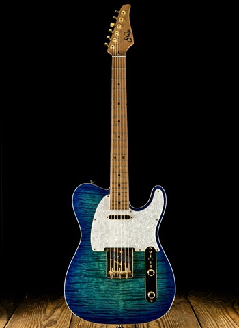 Suhr Classic T Deluxe - Aqua Blue Burst