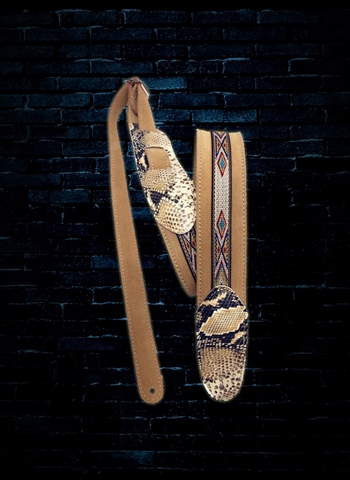 LM LS-32 - 2" Desert Suede Guitar Strap - Tan
