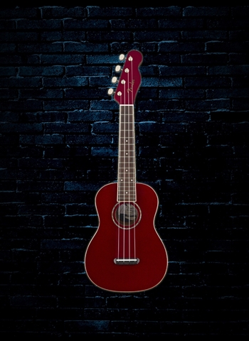 Fender Zuma Classic Concert Ukulele - Candy Apple Red