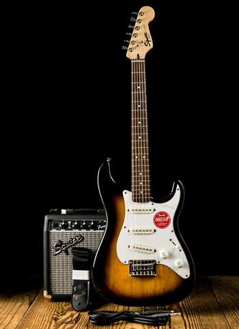 Squier Stratocaster Starter Package - Brown Sunburst