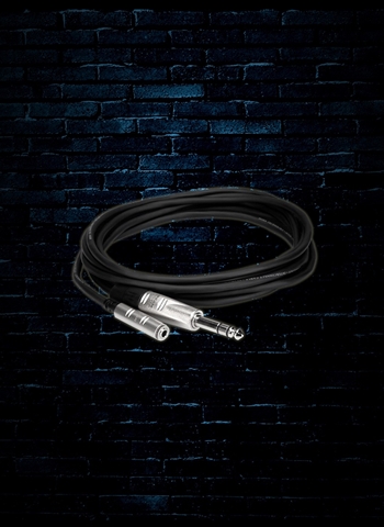 Hosa HXMS-010 - 10' REAN 3.5mm TRS to 1/4" TRS Pro Headphone Adaptor Cable
