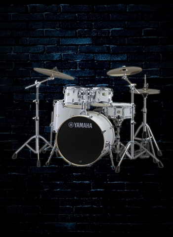 Yamaha SBP0F50PW Stage Custom Birch 5-Piece Drum Set - Pure White
