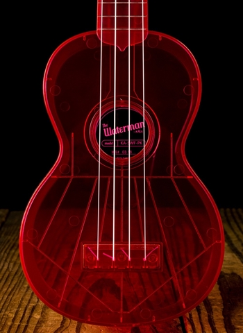 Kala KA-SWF-PK Soprano Waterman Ukulele - Fluorescent Watermelon Pink