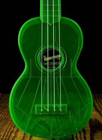 Kala KA-SWF-GN Soprano Waterman Ukulele - Fluorescent Sour Apple Green