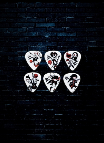 Clayton Tatto Johnny Rock Chicks Guitar Picks (12 Pack) - Medium