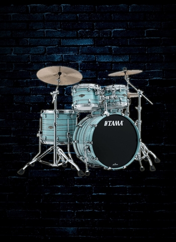 Tama WBS52LS Starclassic Walnut/Birch 5-Piece Drum Set - Lacquer Arctic Blue Oyster