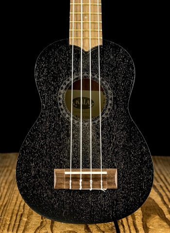 Kala KA-15S-BLK Mahogany Soprano Ukulele - Black