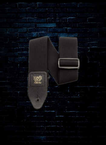 Ernie Ball 2" Stretch Comfort Guitar Strap - Black