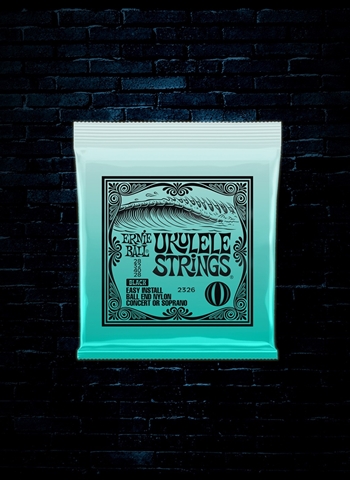 Ernie Ball 2326 Nylon Ball End Ukulele Strings - Black (28-28)