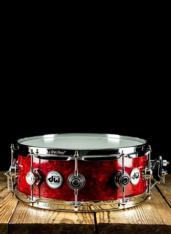 Drum Workshop 5"x14" Collector's Series Maple Snare Drum - Crimson Chaos