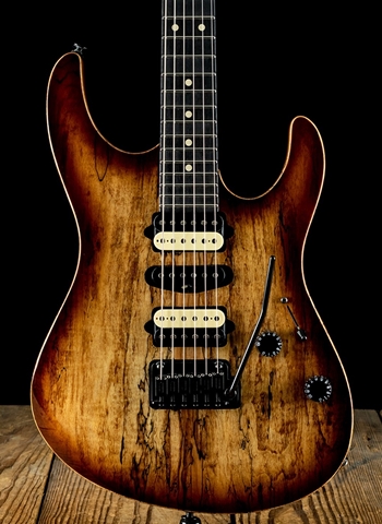 Suhr Modern Custom Spalt Maple/Genuine Mahogany - Brown Burst