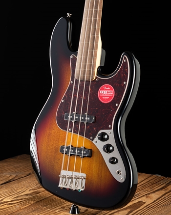 Squier Classic Vibe 60s Fretless Jazz Bass 3 Color Sunburst