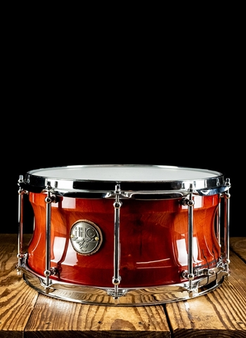 HHG 7"x14" Super Contour Stave Snare Drum - Umber Burst