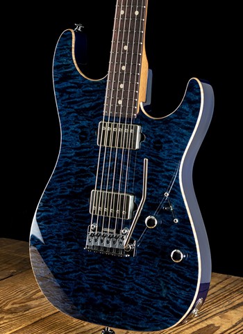 Suhr Standard Custom Quilt Maple/Genuine Mahogany - Deep Blue