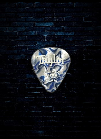 Taylor 1.5mm Premium DarkTone 351 Thermex Ultra Guitar Picks (6 Pack) - Blue Swirl