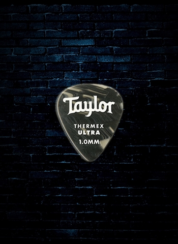 Taylor 1.0mm Premium DarkTone 351 Thermex Ultra Guitar Picks (6 Pack) - Black Onyx