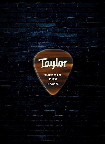 Taylor 1.5mm Premium DarkTone 351 Thermex Ultra Guitar Picks (6 Pack) - Tortoise Shell