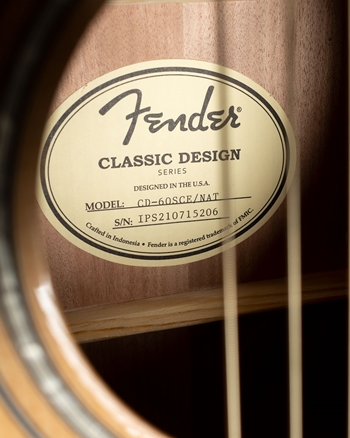 Fender CD-60SCE - Natural