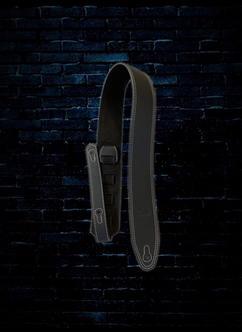 SEASUN 2.5" Beyond Leather Series Guitar Strap - Black