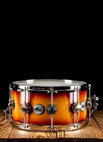 Drum Workshop 6.5"x14" Collectors Pure Almond Snare Drum - Toasted Almond Burst