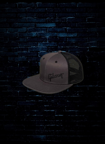 Gibson Trucker Snapback Hat - Charcoal