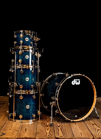 Drum Workshop Collector's Series 5-Piece Exotic Drum Set - Royal Blue Burst