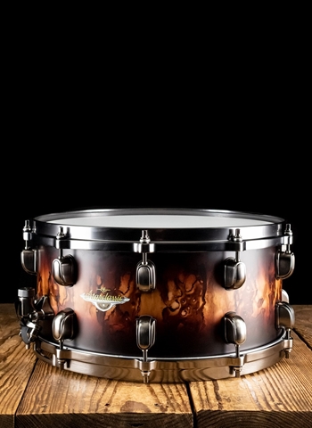 Tama 6.5"x14" Starclassic Maple Snare Drum - Molten Satin Brown Burst