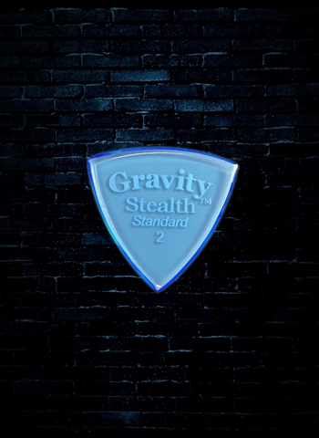 Gravity 2mm Stealth Shape Standard Guitar Pick - Blue