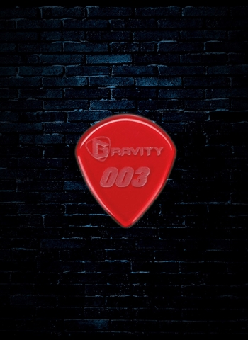 Gravity 1.5mm 003 Shape Jazz III Guitar Pick - Red