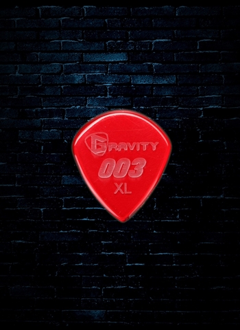 Gravity 1.5mm 003 Shape Jazz III XL Guitar Pick - Red