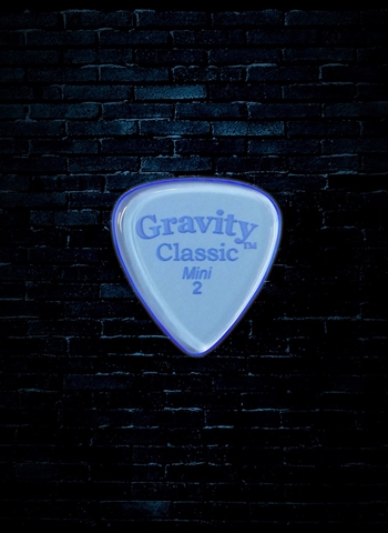 Gravity 2mm Classic Shape Mini Guitar Pick - Blue