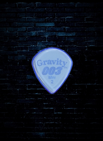 Gravity 2mm 003 Shape Mini Guitar Pick - Blue