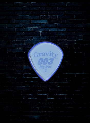 Gravity 2mm 003 Shape Big Mini Guitar Pick - Blue