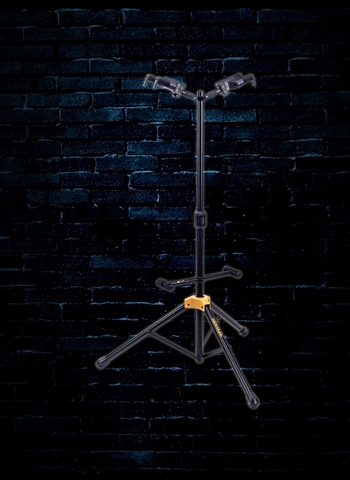 Hercules GS422BPLUS Auto Grip System Double Guitar Stand w/Backrest