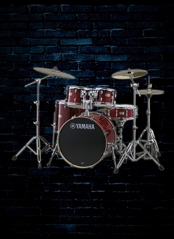 Yamaha Stage Custom Birch 5-Piece Drum Set - Cranberry Red